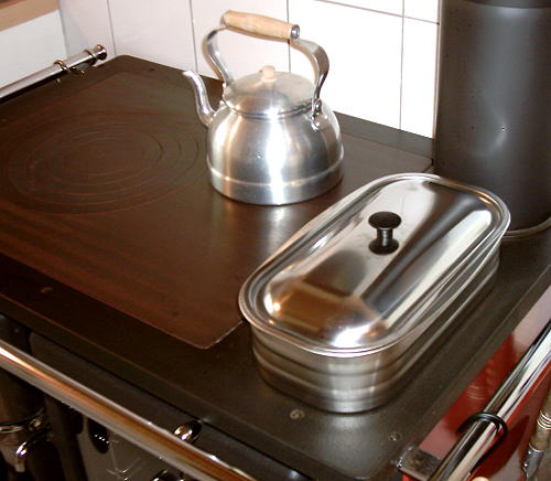 Wasserkessel und Wasserschiff