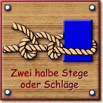 Zwei halbe Stege oder Schl�ge