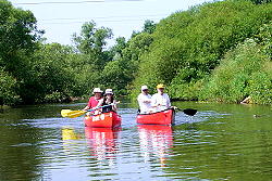 Mit Freunden auf der Fulda